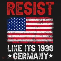 Resist Like Its 1938 Germany Historical Germany USA Flag Baby Bodysuit thumb 2