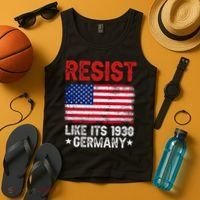 Resist Like Its 1938 Germany Historical Germany USA Flag Tank Top thumb 4