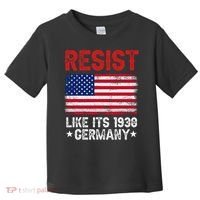 Resist Like Its 1938 Germany Historical Germany USA Flag Toddler T-Shirt thumb 0