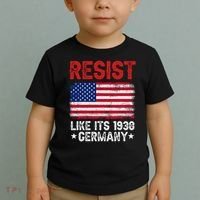 Resist Like Its 1938 Germany Historical Germany USA Flag Toddler T-Shirt thumb 2