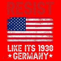 Resist Like Its 1938 Germany Historical Germany USA Flag Santa Hat thumb 1