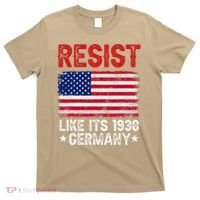 Resist Like Its 1938 Germany Historical Germany USA Flag T-Shirt thumb 0