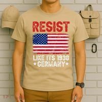 Resist Like Its 1938 Germany Historical Germany USA Flag T-Shirt thumb 6