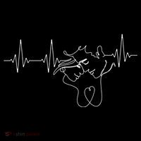 Relationship Lovers In A Heart Line For Couples Gift Women's Hoodie thumb 2