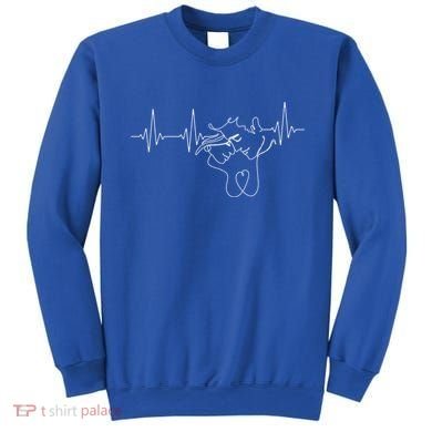 Relationship Lovers In A Heart Line For Couples Gift Sweatshirt