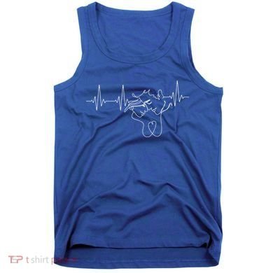 Relationship Lovers In A Heart Line For Couples Gift Tank Top