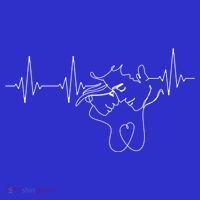 Relationship Lovers In A Heart Line For Couples Gift Visor thumb 3
