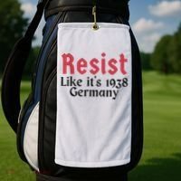 Resist Like It's 1938 Germany Golf Towel thumb 2