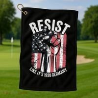 Resist Like Its 1938 Germany Golf Towel thumb 1
