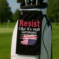 Resist Like It's 1938 Germany Golf Towel thumb 2