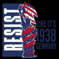 Resist Like Its 1938 Germany Reject Fascists  Project Women's Hoodie thumb 2