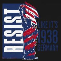 Resist Like Its 1938 Germany Reject Fascists  Project Baby Bodysuit thumb 2