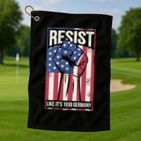 Resist Like Its 1938 Germany Golf Towel thumb 1