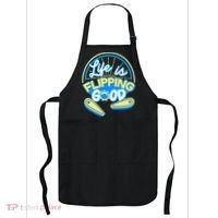 Retro Life Is Flipping Good Pinball Game Fan Apron thumb 0
