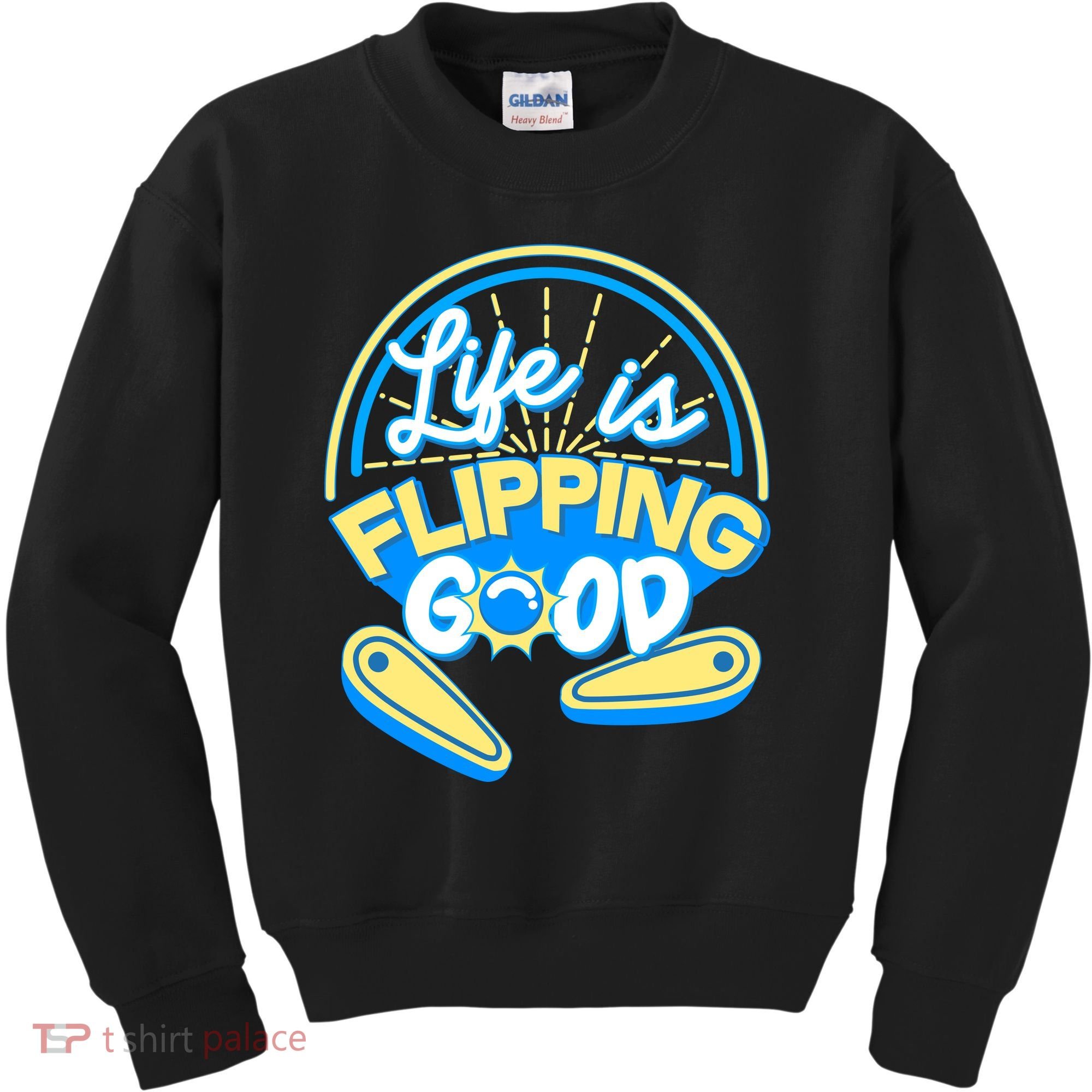 Retro Life Is Flipping Good Pinball Game Fan Kids Sweatshirt