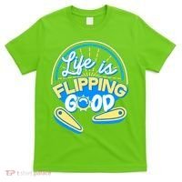 Retro Life Is Flipping Good Pinball Game Fan T-Shirt thumb 0