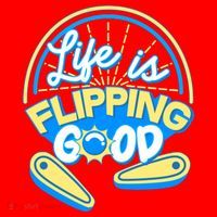 Retro Life Is Flipping Good Pinball Game Fan Santa Hat thumb 1