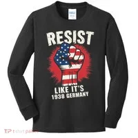 Resist Like Its 1938 Germany Kids Long Sleeve Shirt thumb 0