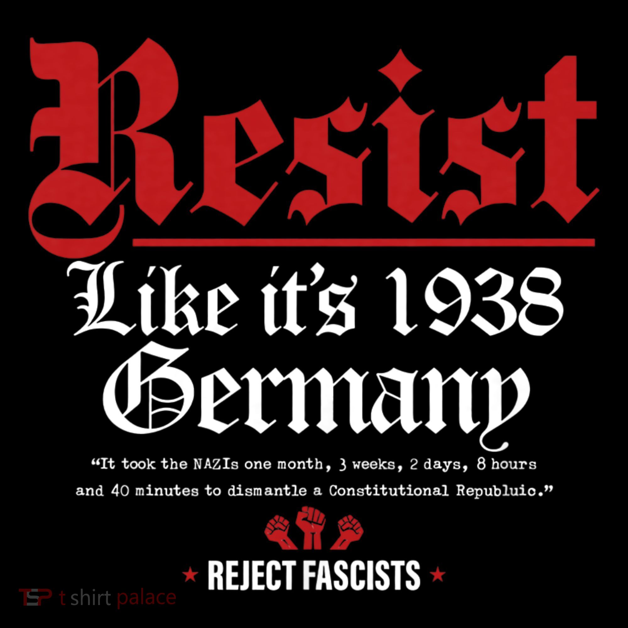 Resist Like It's 1938 Germany Women's Hoodie