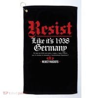 Resist Like It's 1938 Germany Golf Towel thumb 0
