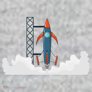 Rocket Launch Into Space The Baniff Cuffed Pom Beanie