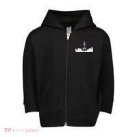 Rocket Launch Into Space Toddler Zip Fleece Hoodie thumb 0