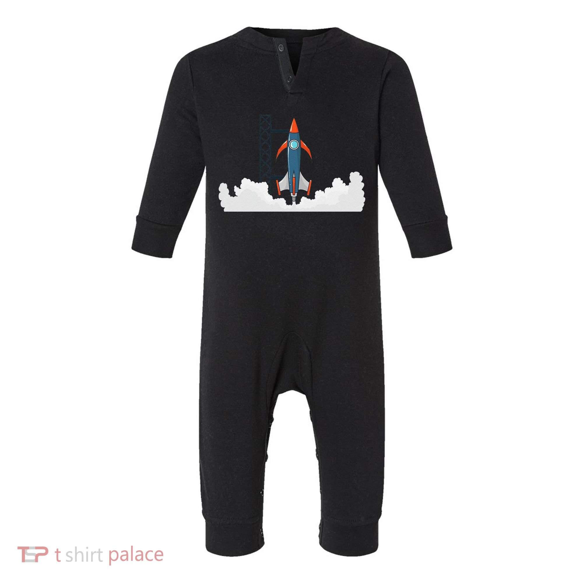 Rocket Launch Into Space Infant Fleece One Piece