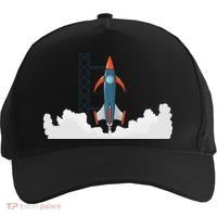 Rocket Launch Into Space Five-Panel Snapback Cap thumb 0