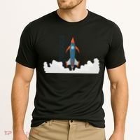 Rocket Launch Into Space Cooling Performance Crew T-Shirt thumb 2