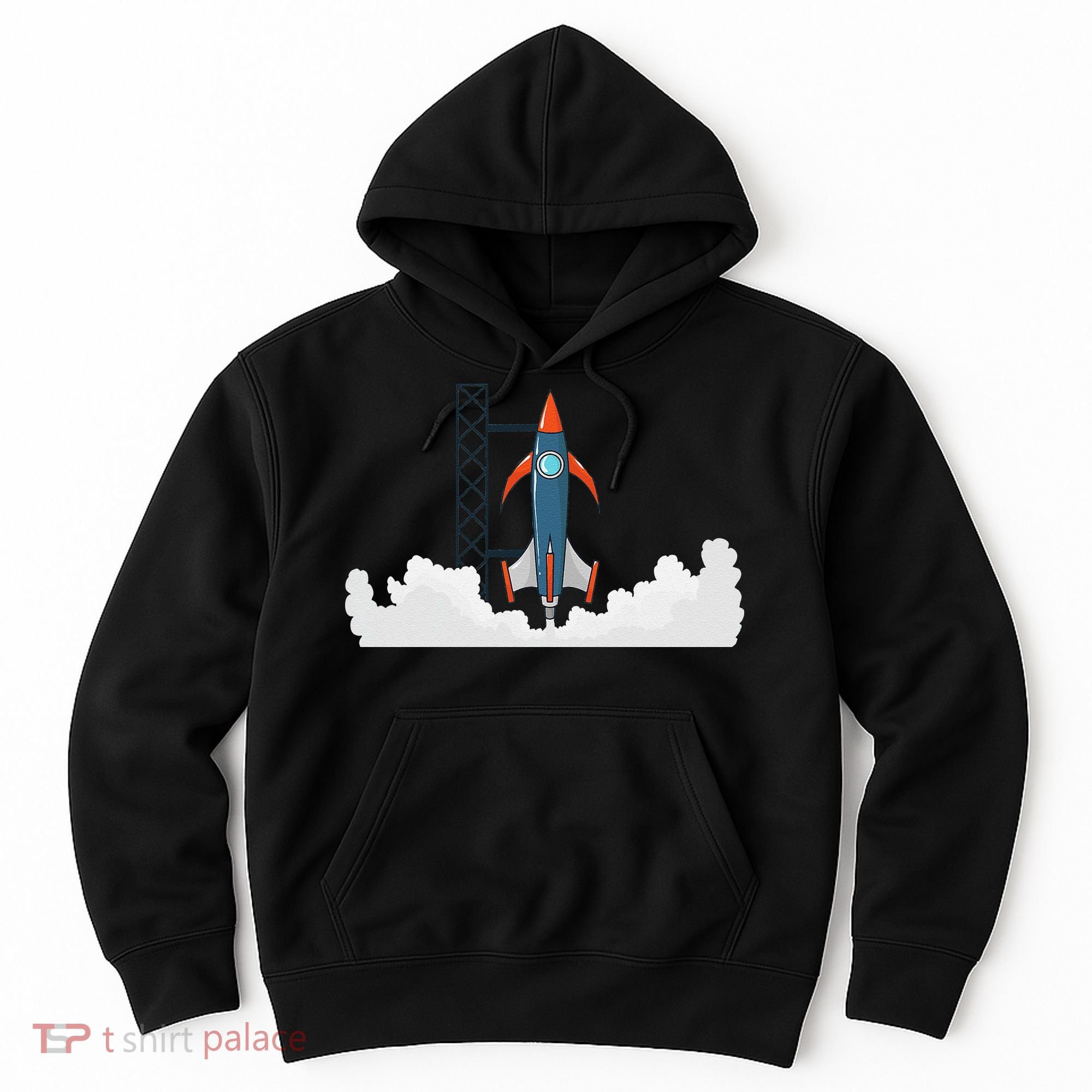 Rocket Launch Into Space Hoodie