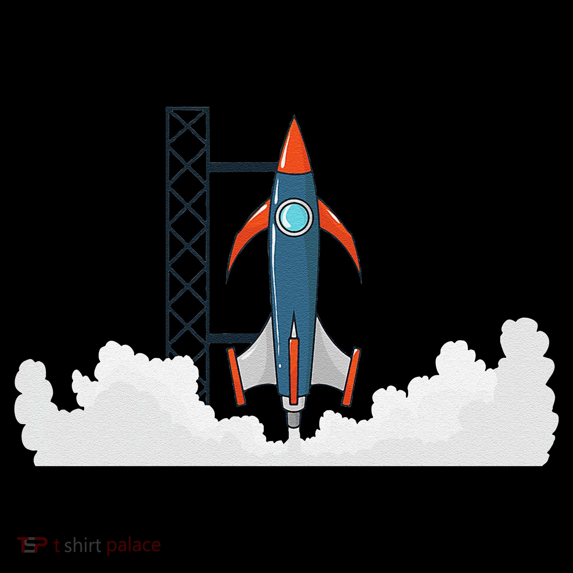 Rocket Launch Into Space Apron