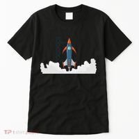 Rocket Launch Into Space Tall T-Shirt thumb 0