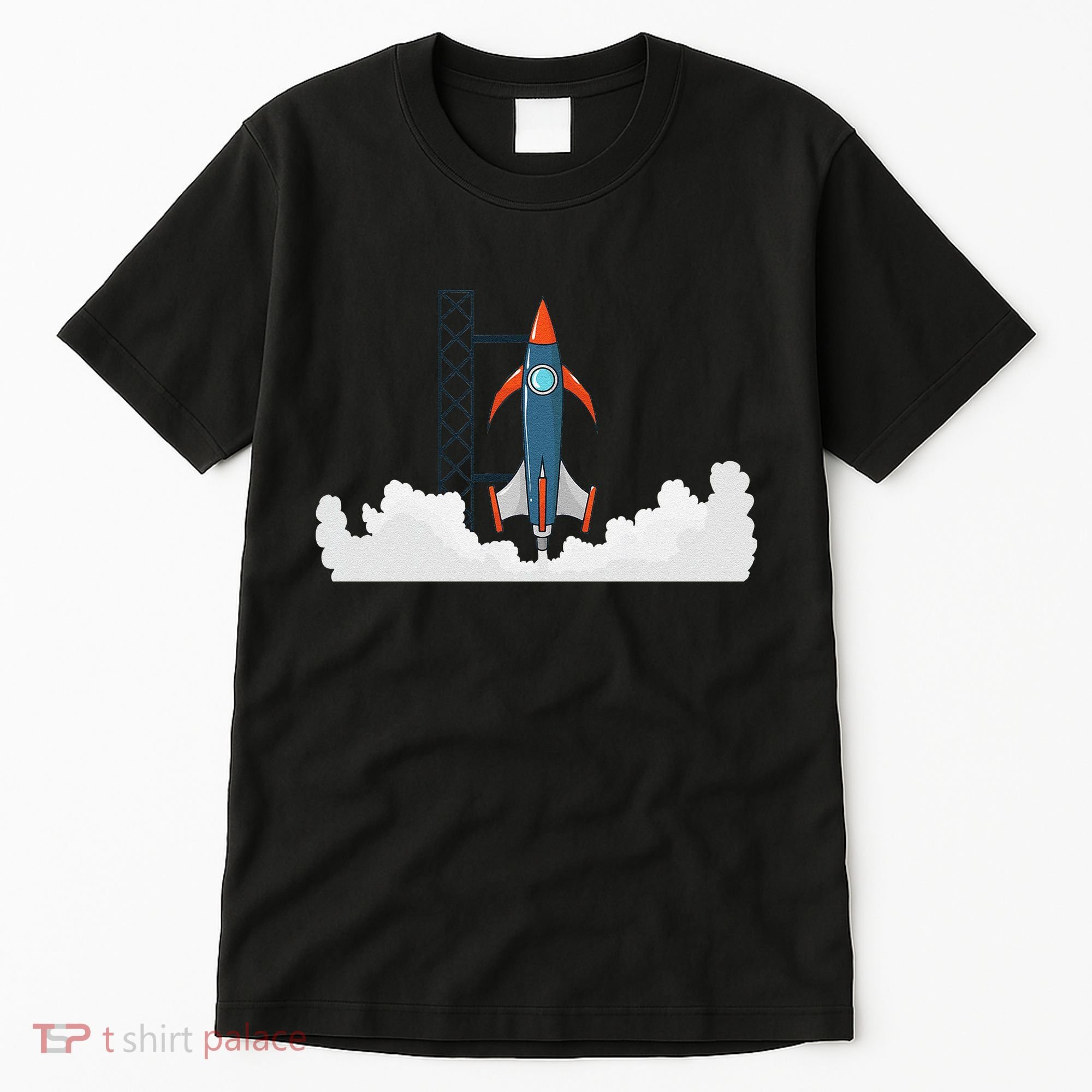 Rocket Launch Into Space Tall T-Shirt
