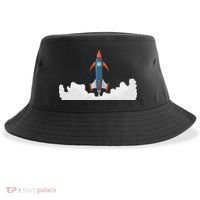 Rocket Launch Into Space Sustainable Bucket Hat thumb 0