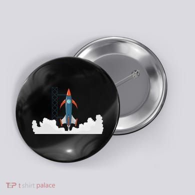 Rocket Launch Into Space Button