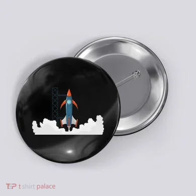 Rocket Launch Into Space Button