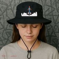 Rocket Launch Into Space Bucket Hat thumb 3