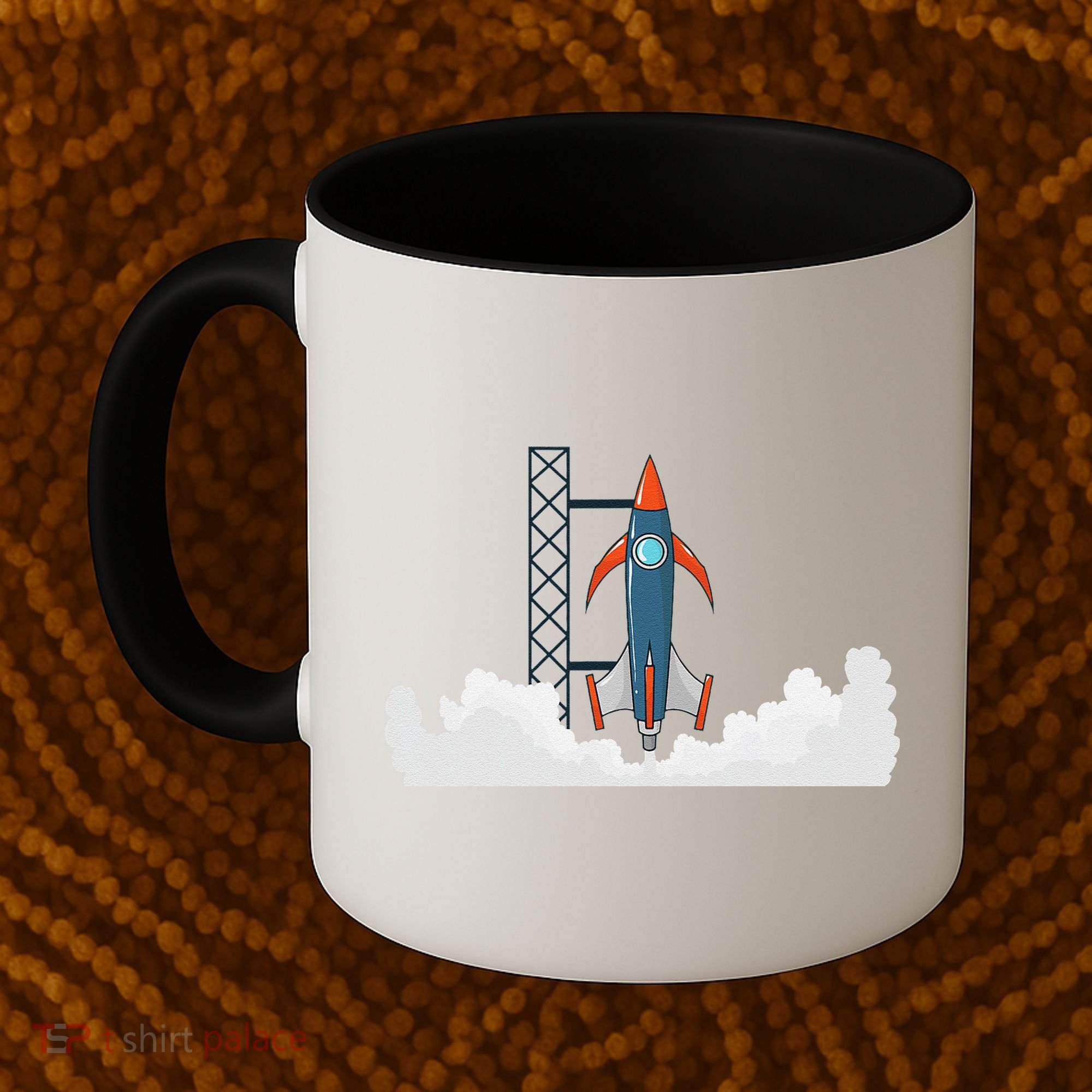 Rocket Launch Into Space Coffee Mug