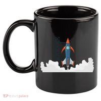 Rocket Launch Into Space 11oz C Handle Ceramic Mug thumb 2