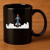 Rocket Launch Into Space 11oz C Handle Ceramic Mug thumb 3