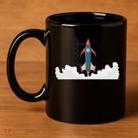 Rocket Launch Into Space 11oz C Handle Ceramic Mug thumb 4