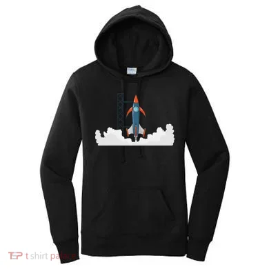 Rocket Launch Into Space Women's Hoodie