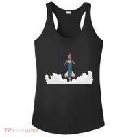 Rocket Launch Into Space Ladies PosiCharge Competitor Racerback Tank thumb 0