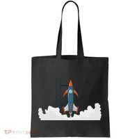 Rocket Launch Into Space Tote Bag thumb 0