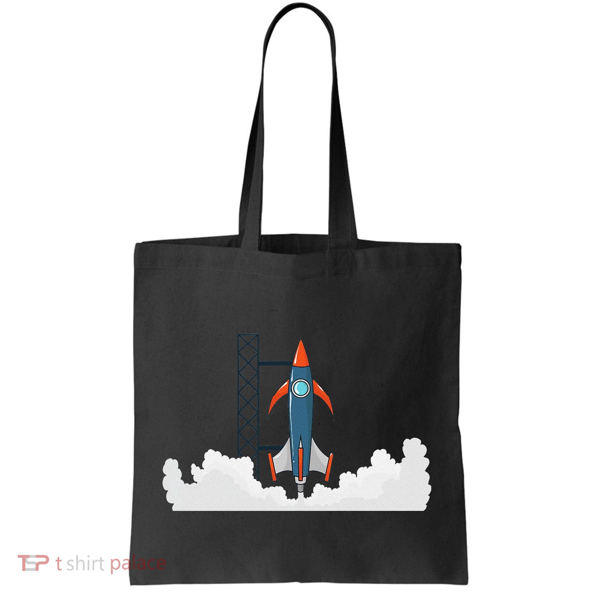 Rocket Launch Into Space Tote Bag