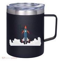 Rocket Launch Into Space 12oz Stainless Steel Coffee Mug thumb 0