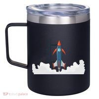 Rocket Launch Into Space 12oz Stainless Steel Coffee Mug thumb 2