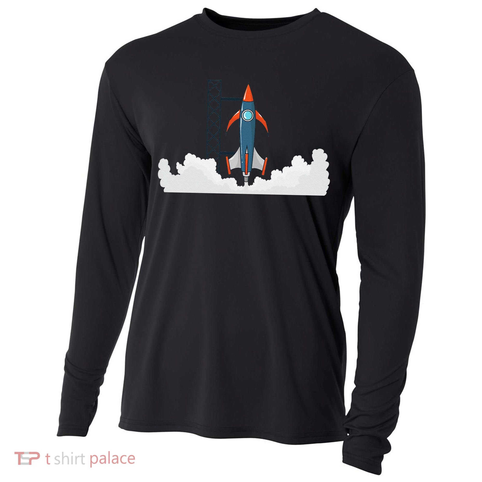 Rocket Launch Into Space Cooling Performance Long Sleeve Crew