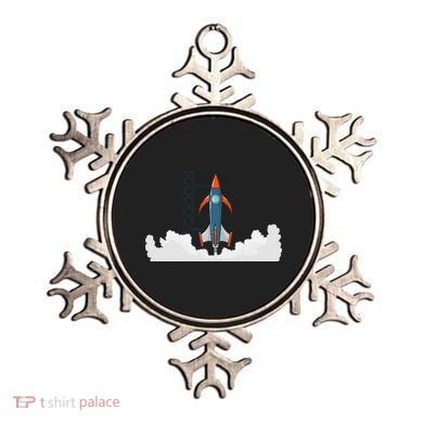Rocket Launch Into Space Ornament