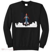 Rocket Launch Into Space Tall Sweatshirt thumb 0